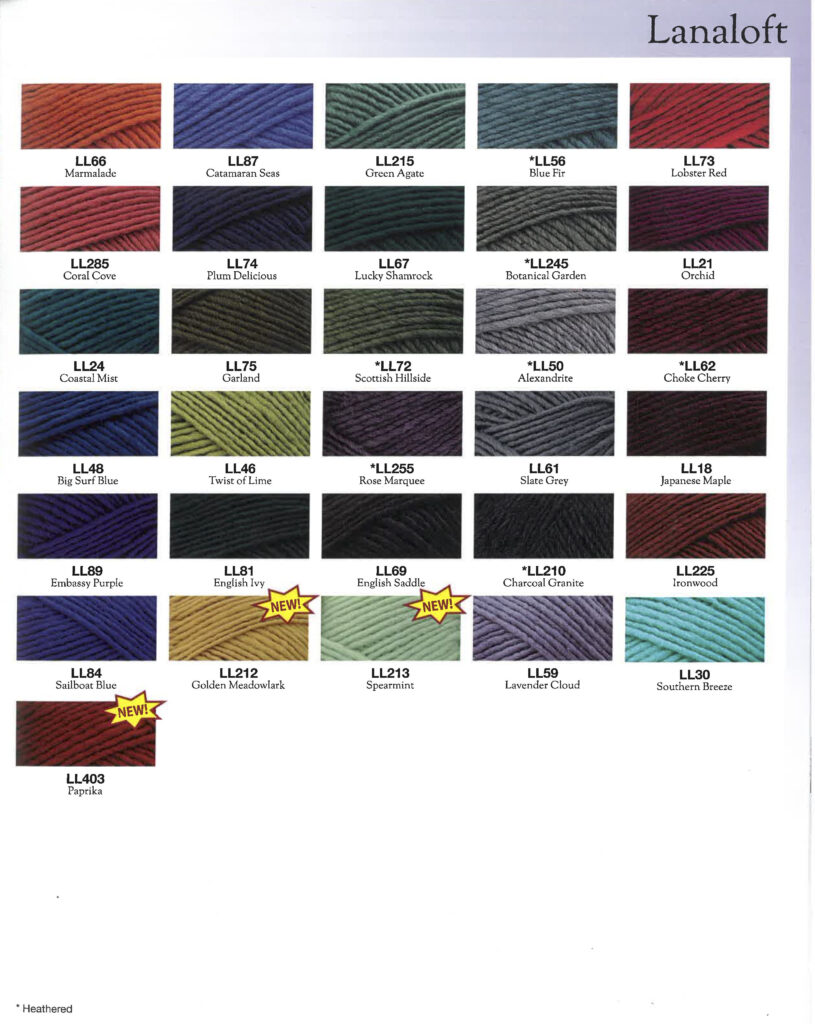 Lanaloft color card 2