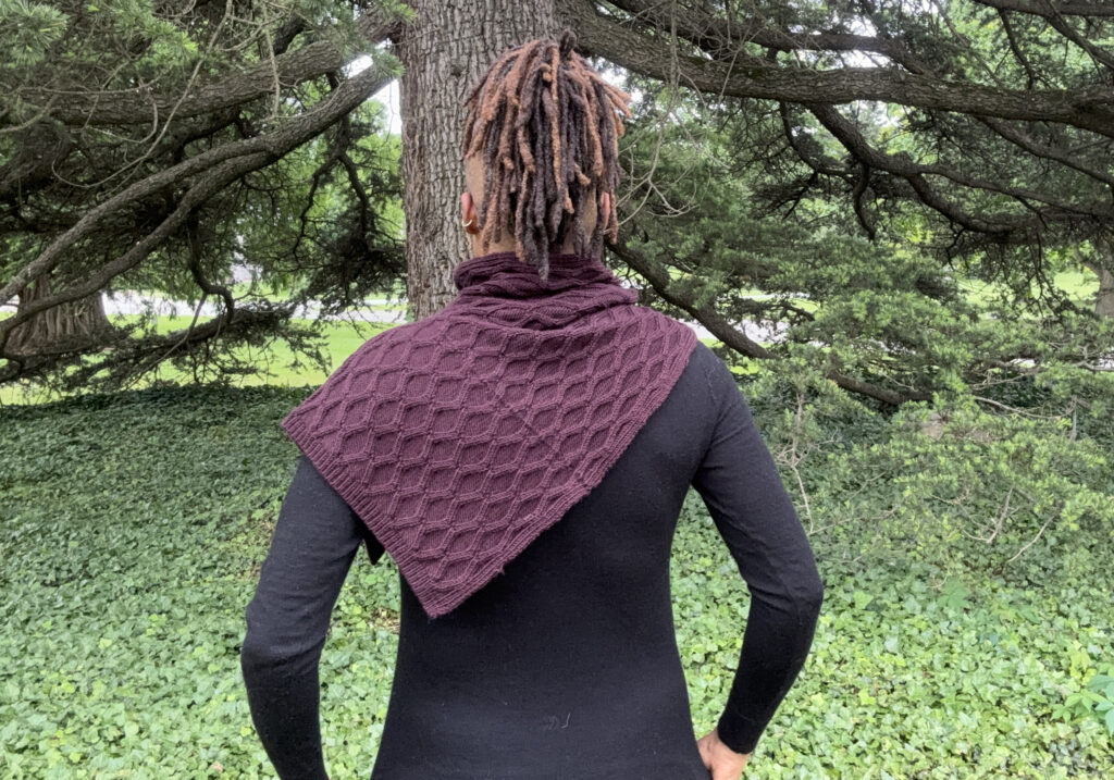 fyr cowl MACHINE KNITTING PATTERN