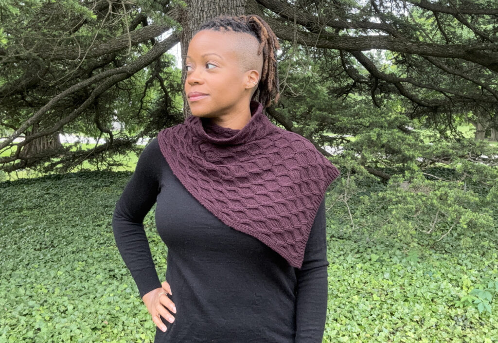 fyr cowl MACHINE KNITTING PATTERN
