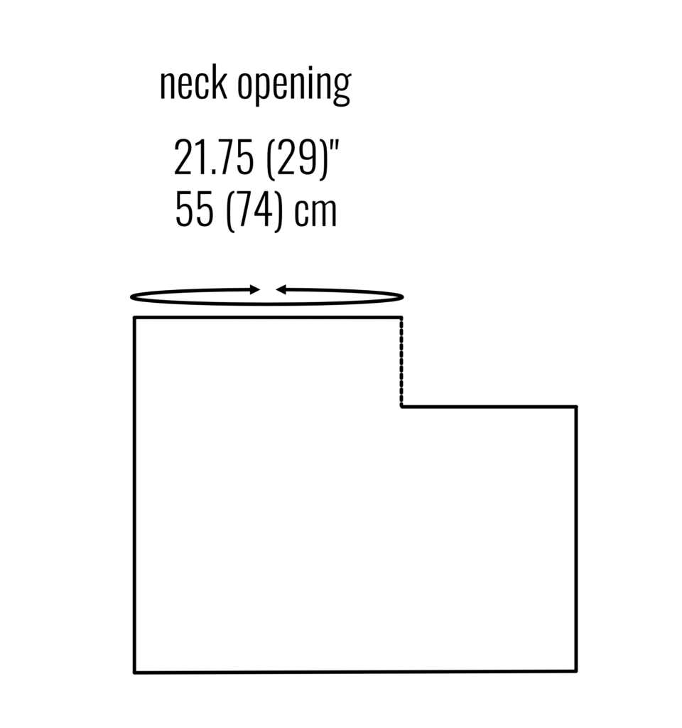 fyr cowl MACHINE KNITTING PATTERN schematic